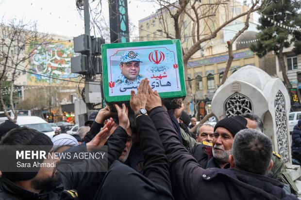 تشییع پیکر مطهر ۲ شهید در مشهد