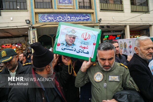 تشییع پیکر مطهر ۲ شهید در مشهد