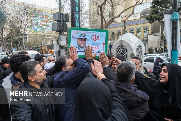 تشییع پیکر مطهر ۲ شهید در مشهد