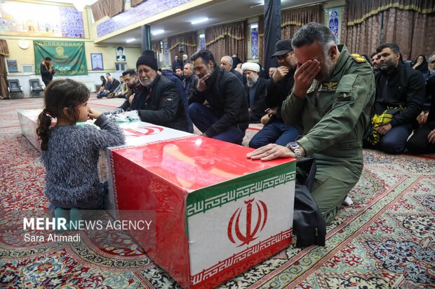 تشییع پیکر مطهر ۲ شهید در مشهد