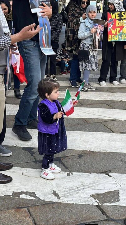 تظاهرات در ایتالیا درمحکومیت حمله آمریکایی-صهیونیستی علیه ایران+تصاویر