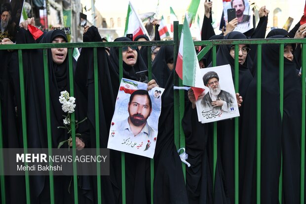 تشییع ۱۸ شهید حمله آمریکایی_صهیونیستی در قم