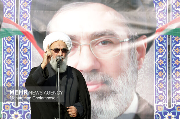 اجتماع بیعت مردم بوشهر با آیت الله سید مجتبی خامنه‌ای