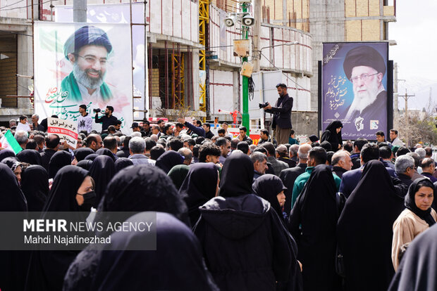 تشییع پیکر مطهر ۲ شهید جنگ رمضان در یاسوج