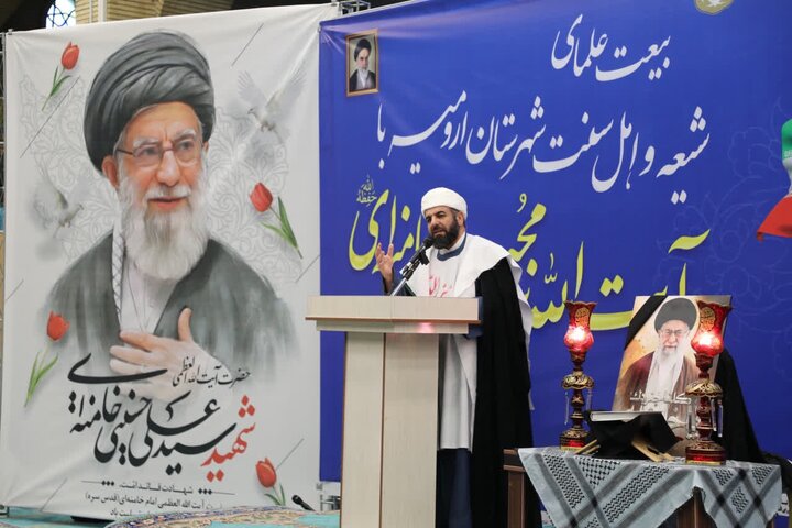 بیعت علمای آذربایجان غربی با رهبر معظم انقلاب؛جهبه مقاومت تداوم دارد