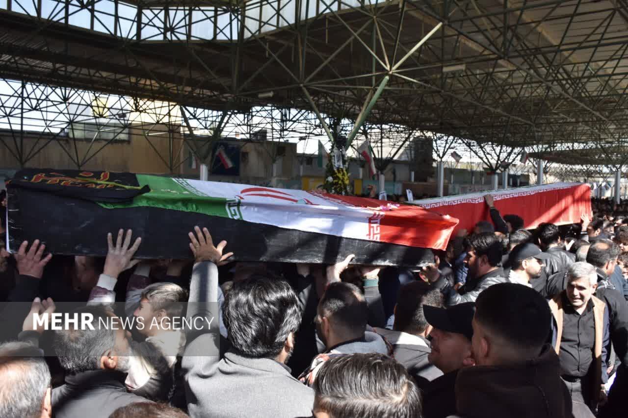 آیین تشییع و تدفین شهدای جنگ رمضان در خوانسار