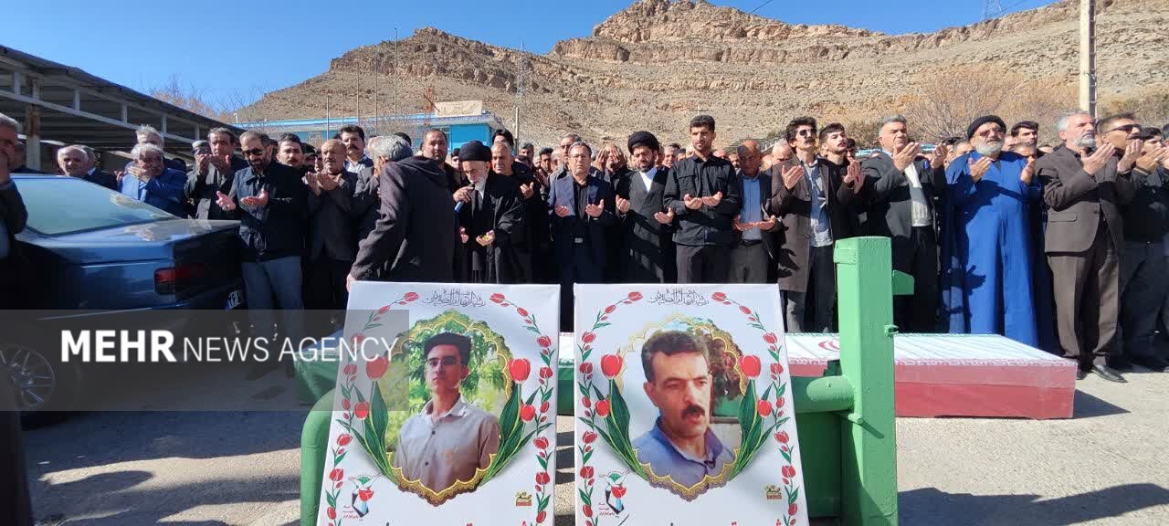 تشییع پیکر شهدای سازمان جهاد کشاورزی لرستان