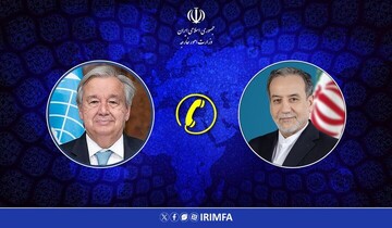 مكالمة هاتفية بين عراقجي والأمين العام للأمم المتحدة