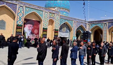 تجمع عزاداران جوپاری به مناسبت شهادت امام علی (ع) و رهبر معظم انقلاب