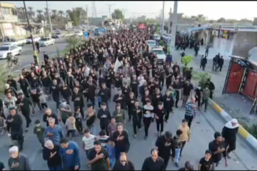 راهپیمایی عزاداران حضرت امیرالمومنین علیه السلام در هشتبندی هرمزگان