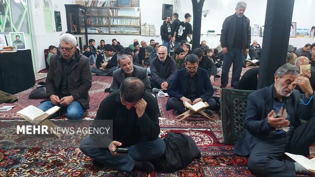 احیای شب ۲۱ رمضان در مسجد فاطمیه(س) بیجار با حضور جوانان