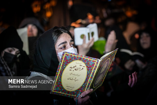 احیای شب بیست و یکم ماه مبارک رمضان در میدان شهید طهرانی مقدم تهران