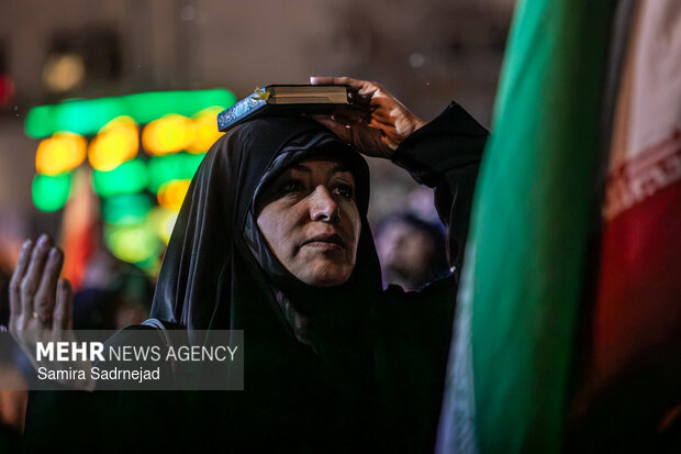 احیای شب بیست و یکم ماه مبارک رمضان در میدان شهید طهرانی مقدم تهران