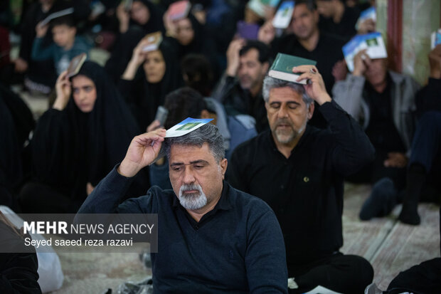 احیای شب بیست و یکم ماه مبارک رمضان در امامزاده هلال بن علی (ع)