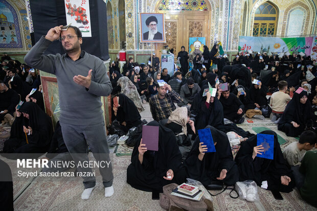 احیای شب بیست و یکم ماه مبارک رمضان در امامزاده هلال بن علی (ع)