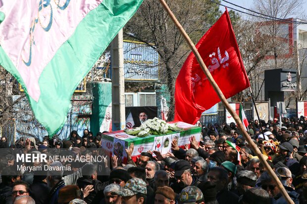 تشییع پیکر مطهر شهید «ابوالفضل آدینه پور قوچانی» در شیروان