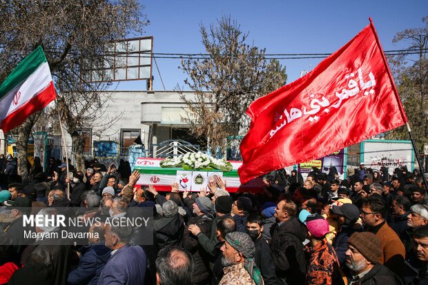 تشییع پیکر مطهر شهید «ابوالفضل آدینه پور قوچانی» در شیروان