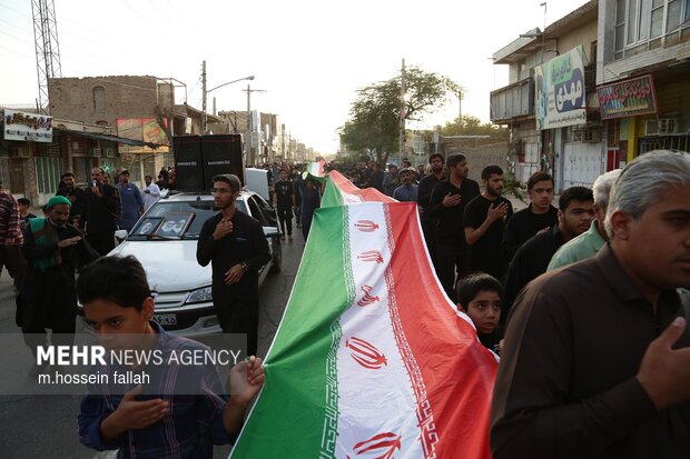 دسته عزاداری شهادت امیرالمومنین در ایرانشهر