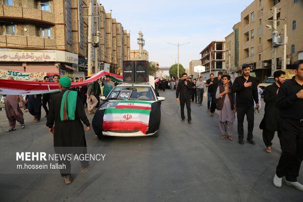 دسته عزاداری شهادت امیرالمومنین در ایرانشهر