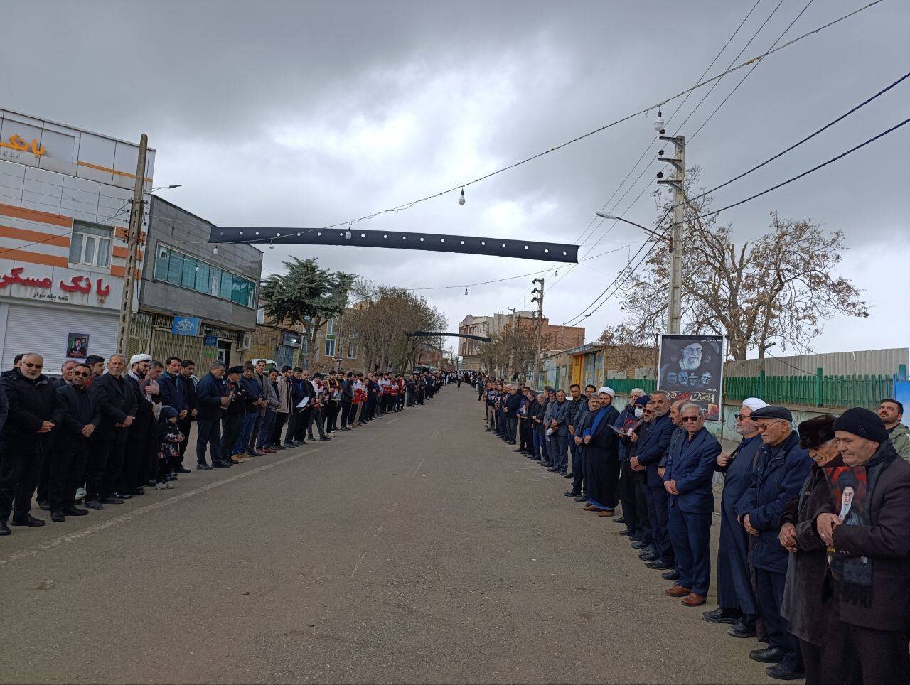 برپایی دسته عزاداری در سال روز شهادت حضرت علی (ع) در بیله سوار