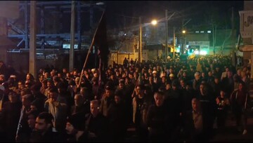 سیزدهمین شب حضور حماسی کوهدشتی‌ها از اجتماع تا راهپیمایی شبانه