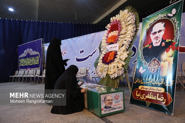 وداع با پیکر شهدای حملات صهیونی-آمریکایی
