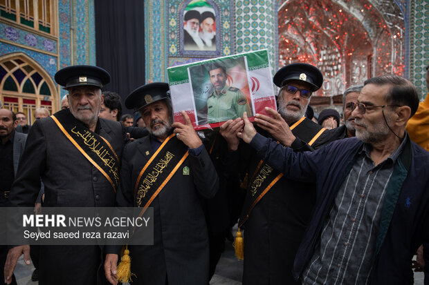 مراسم تشیع پیکر شهید مدافع وطن شهید میثم گوهری آرانی