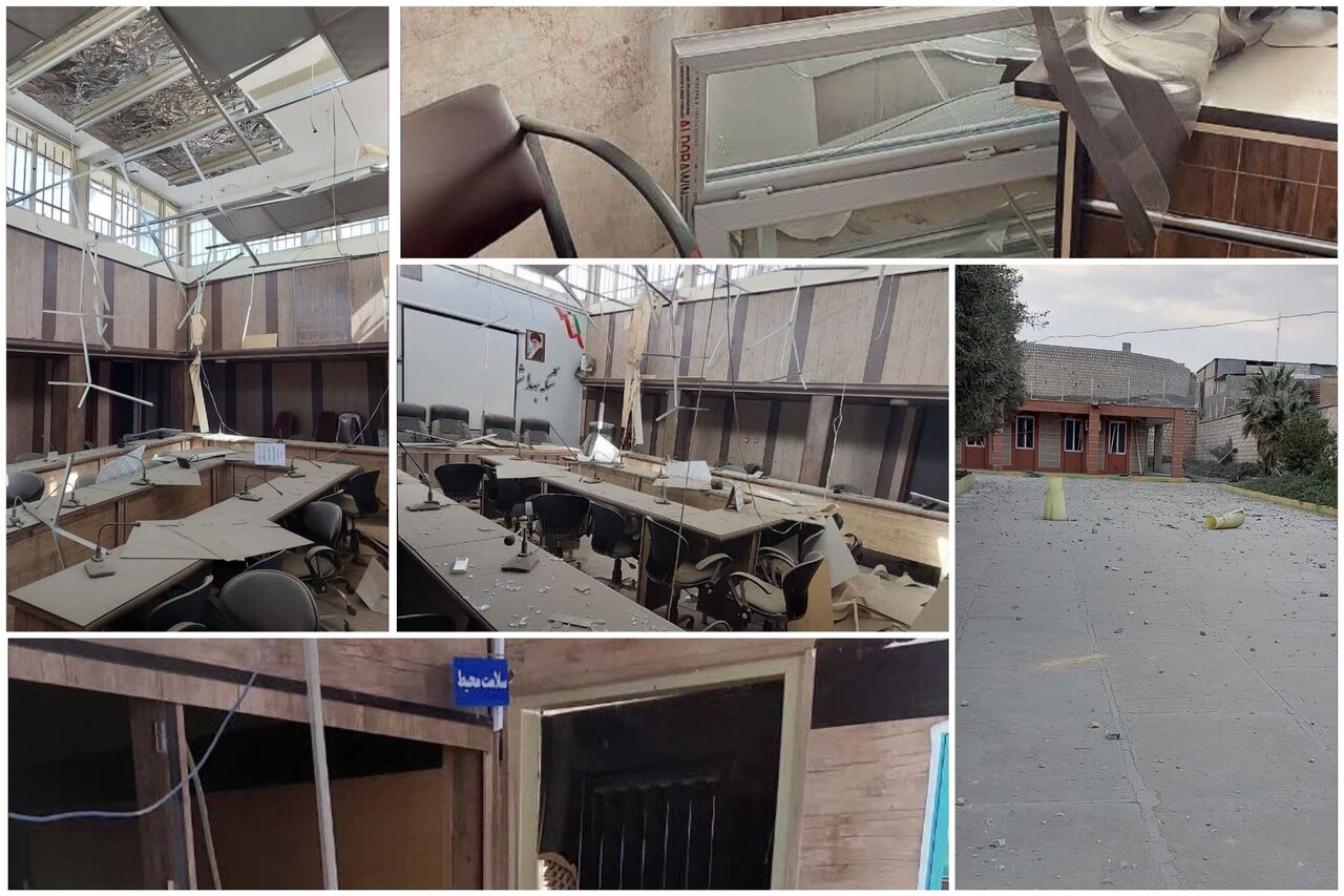تخریب زیرساخت‌های درمانی قصرشیرین در پی حملات دشمن + تصاویر