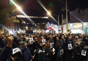 تجمع مردم غیور بردسکن به خونخواهی رهبر شهید