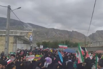 خروش لنده ای ها در راهپیمایی روز جهانی قدس