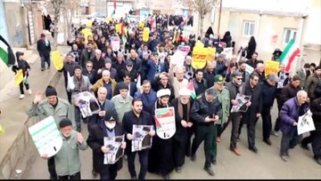 مردم شهر توپ آغاج با آرمان‌های انقلاب تجدید میثاق کردند