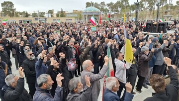 تشییع پیکر مطهر شهید والامقام سیدسعید موسوی‌نژاد در نایین