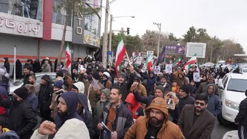 خروش انقلابی مردم چناران در حمایت از آرمان قدس