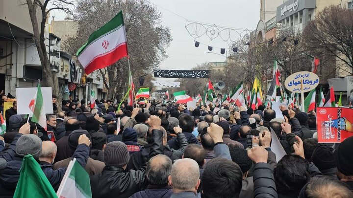 Erdebil'de Dünya Kudüs Günü yürüyüşü