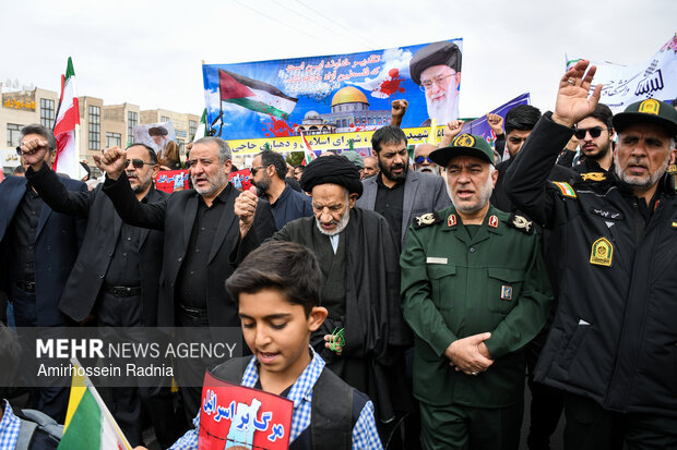 راهپیمایی روز قدس در بیرجند