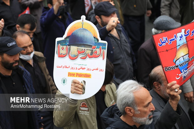راهپیمایی روز قدس در ورامین