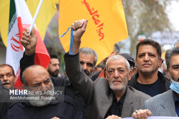 راهپیمایی روز قدس در ورامین