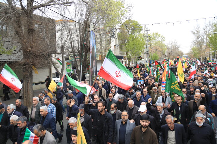 راهپیمایی روز قدس در ورامین
