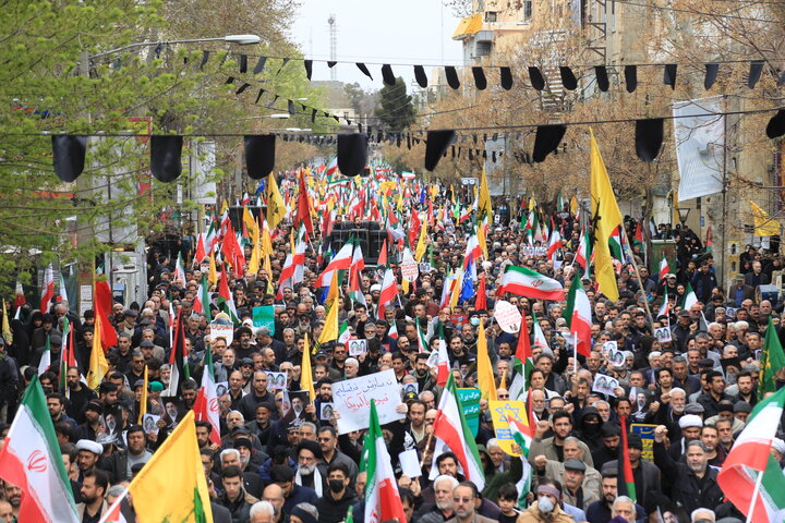 راهپیمایی روز قدس در ورامین