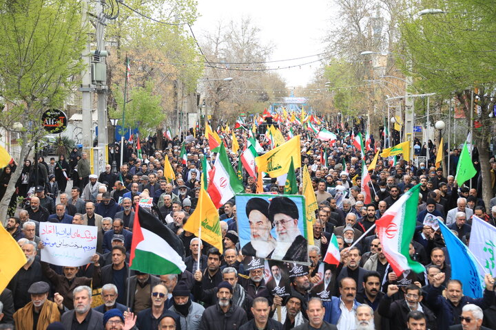 راهپیمایی روز قدس در ورامین