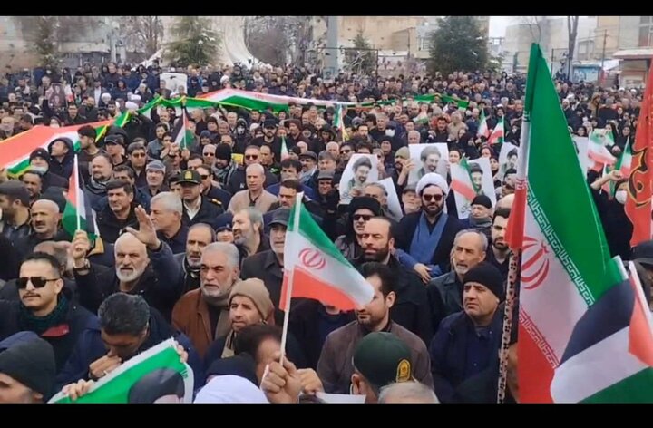 فریاد «خامنه‌ای دوباره رهبر شده» در راهپیمایی روز قدس قروه