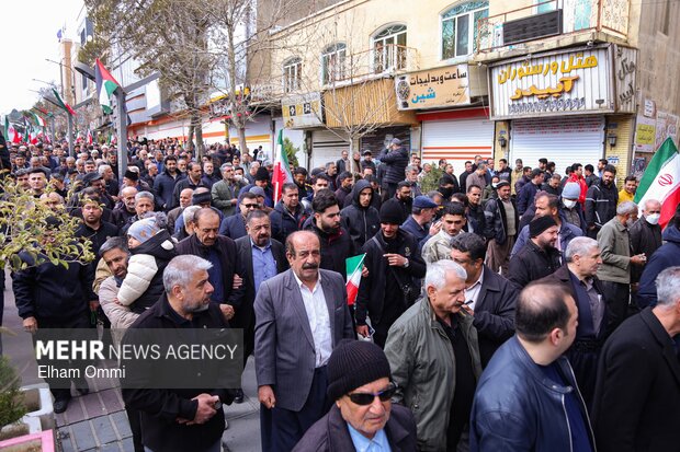 راهپیمایی روز جهانی قدس در شهر سنندج