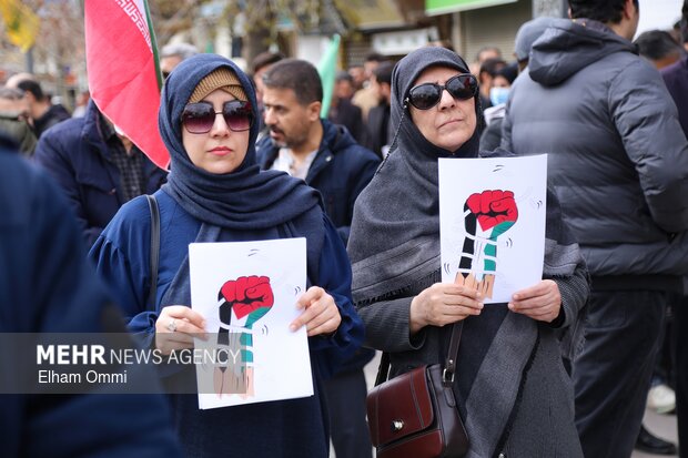 راهپیمایی روز جهانی قدس در شهر سنندج