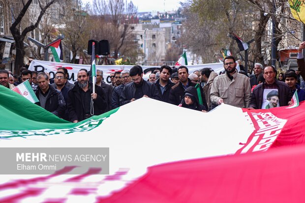 راهپیمایی روز جهانی قدس در شهر سنندج