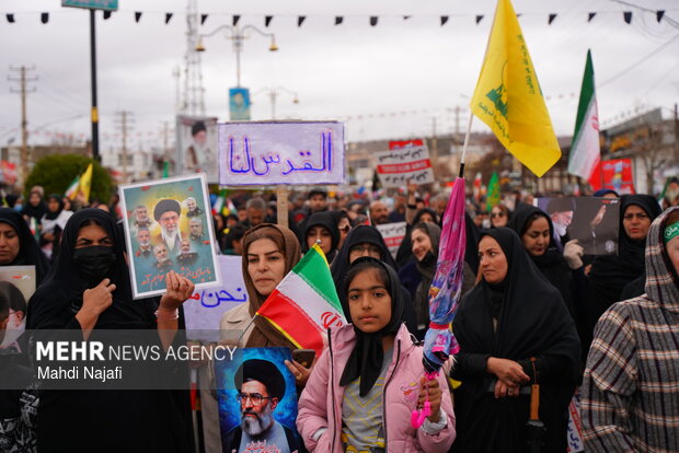 راهپیمایی روز قدس در یاسوج