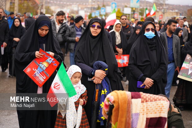 راهپیمایی روز قدس در یاسوج