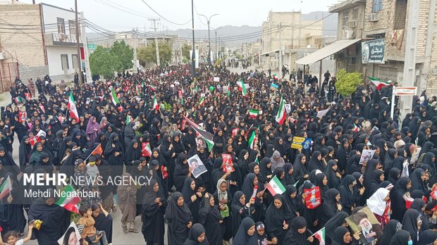 راهپیمایی مردم رودان در روز جهانی قدس