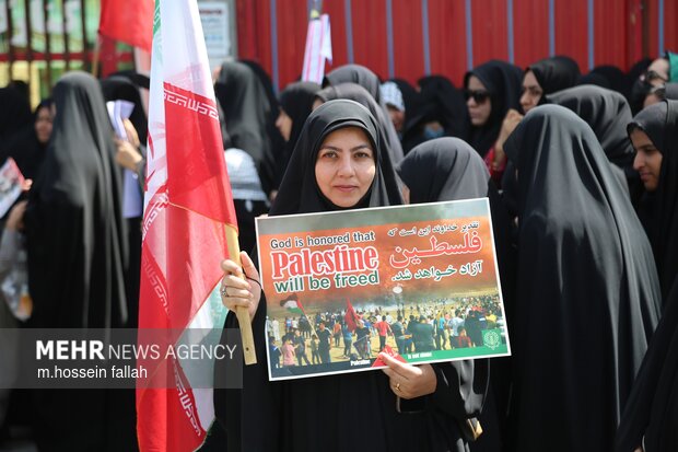 راهپیمایی قدس 1404 در ایرانشهر