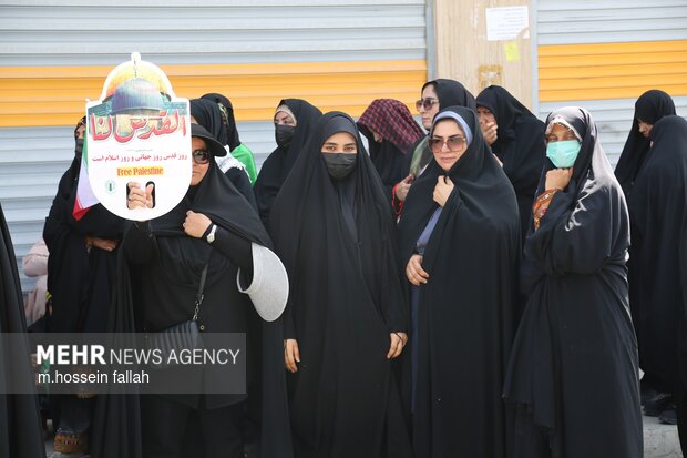 راهپیمایی قدس 1404 در ایرانشهر