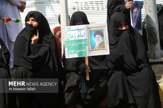 راهپیمایی قدس 1404 در ایرانشهر